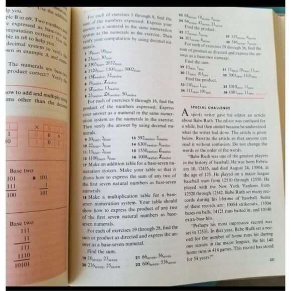 Vintage 1960s mathematics book coffee table educational 60's hardback - Picture 10 of 13